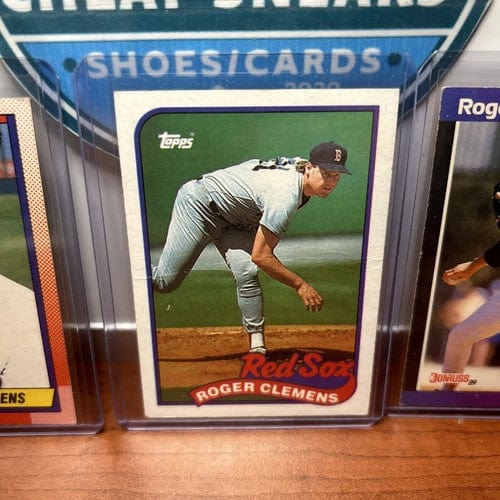 Cheap Sneaks Footwear/Sports Cards Baseball Card Roger Clemens Lot (3) Boston Red Sox 1989 Topps+1990 Topps+89 Domruss
