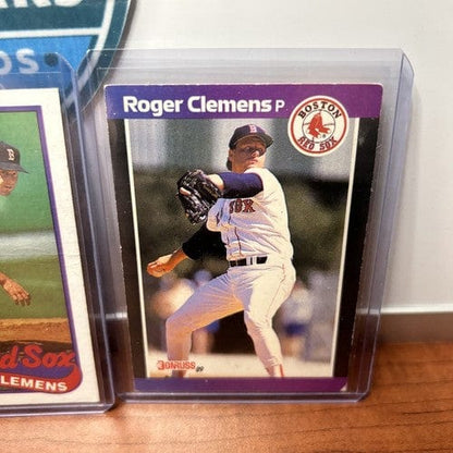 Cheap Sneaks Footwear/Sports Cards Baseball Card Roger Clemens Lot (3) Boston Red Sox 1989 Topps+1990 Topps+89 Domruss