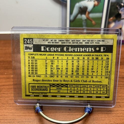 Cheap Sneaks Footwear/Sports Cards Baseball Card Roger Clemens Lot (3) Boston Red Sox 1989 Topps+1990 Topps+89 Domruss