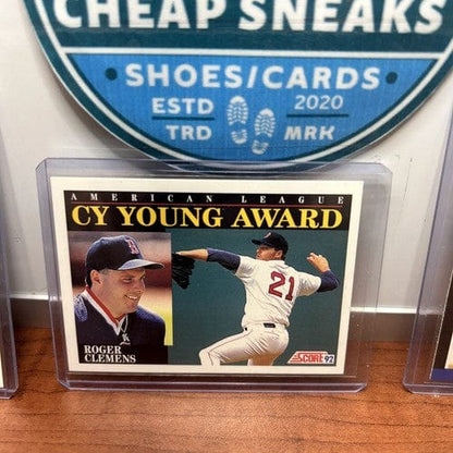 Cheap Sneaks Footwear/Sports Cards Baseball Card Roger Clemens Lot (3) Boston Red Sox 1989 Upper Deck+Donruss+ 92 Score