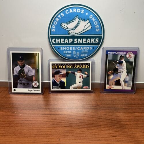 Cheap Sneaks Footwear/Sports Cards Baseball Card Roger Clemens Lot (3) Boston Red Sox 1989 Upper Deck+Donruss+ 92 Score