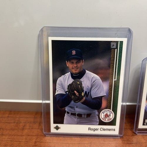 Cheap Sneaks Footwear/Sports Cards Baseball Card Roger Clemens Lot (3) Boston Red Sox 1989 Upper Deck+Donruss+ 92 Score