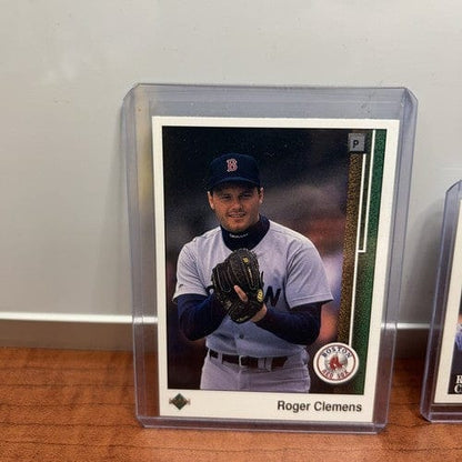Cheap Sneaks Footwear/Sports Cards Baseball Card Roger Clemens Lot (3) Boston Red Sox 1989 Upper Deck+Donruss+ 92 Score