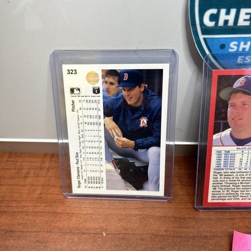 Cheap Sneaks Footwear/Sports Cards Baseball Card Roger Clemens Lot (3) Boston Red Sox 1990 Upperdeck+Fleer+Score