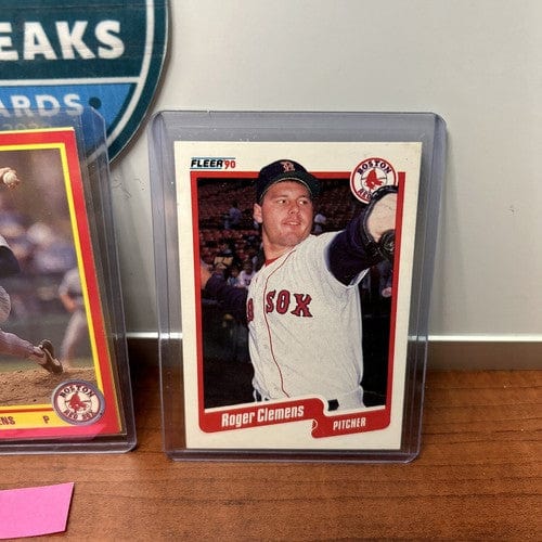 Cheap Sneaks Footwear/Sports Cards Baseball Card Roger Clemens Lot (3) Boston Red Sox 1990 Upperdeck+Fleer+Score