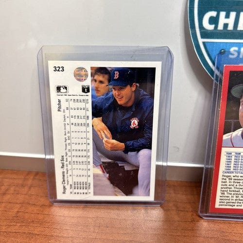 Cheap Sneaks Footwear/Sports Cards Baseball Card Roger Clemens Lot (3) Boston Red Sox 1990 Upperdeck+Fleer+Score