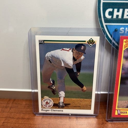 Cheap Sneaks Footwear/Sports Cards Baseball Card Roger Clemens Lot (3) Boston Red Sox 1990 Upperdeck+Fleer+Score