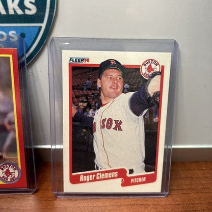 Cheap Sneaks Footwear/Sports Cards Baseball Card Roger Clemens Lot (3) Boston Red Sox 1990 Upperdeck+Fleer+Score