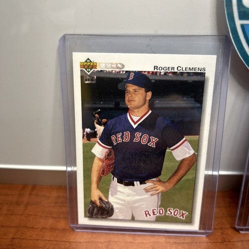 Cheap Sneaks Footwear/Sports Cards Baseball Card Roger Clemens Lot (3) Boston Red Sox 1991 Upper Deck+1988 Fleer+1991 F