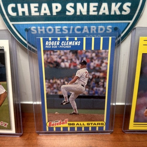 Cheap Sneaks Footwear/Sports Cards Baseball Card Roger Clemens Lot (3) Boston Red Sox 1991 Upper Deck+1988 Fleer+1991 F