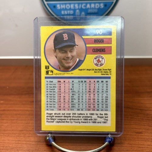 Cheap Sneaks Footwear/Sports Cards Baseball Card Roger Clemens Lot (3) Boston Red Sox 1991 Upper Deck+1988 Fleer+1991 F