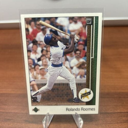 Cheap Sneaks Footwear/Sports Cards Baseball Card Rolando Roomes RC Rookie 1989 Upper Deck #6 Chicago Cubs