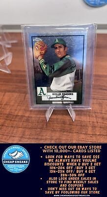 Cheap Sneaks Footwear/Sports Cards Baseball Card Rollie Fingers 2021 Topps Chrome Platinum Anniversary #551 Oakland Ath