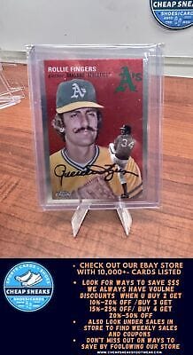 Cheap Sneaks Footwear/Sports Cards Baseball Card Rollie Fingers 2023 Topps Chrome Platinum Anniversary #47 Oakland Athl