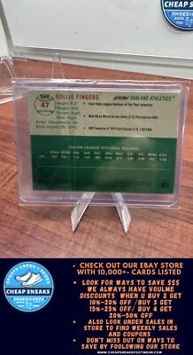 Cheap Sneaks Footwear/Sports Cards Baseball Card Rollie Fingers 2023 Topps Chrome Platinum Anniversary Prism Refractor