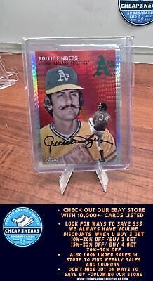Cheap Sneaks Footwear/Sports Cards Baseball Card Rollie Fingers 2023 Topps Chrome Platinum Anniversary Prism Refractor