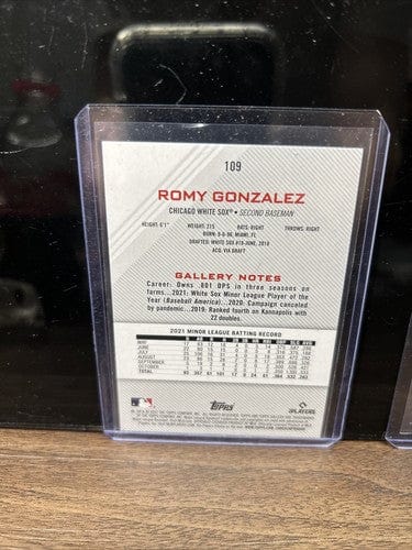Cheap Sneaks Footwear/Sports Cards Baseball Card Romy Gonzalez Rookie Lot (2) White Sox 2022 Topps Gallery ,2022 Archiv