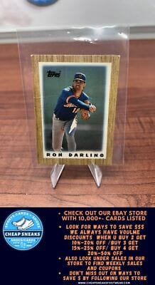 Cheap Sneaks Footwear/Sports Cards Baseball Card Ron Darling 1987 Topps Major League Leaders Minis #21 New York Mets