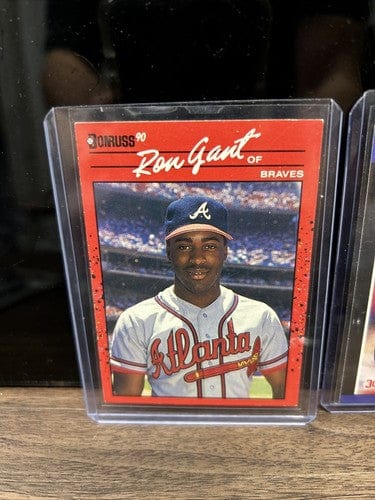 Cheap Sneaks Footwear/Sports Cards Baseball Card Ron Gant  Lot (2) 1989 Donruss +1990 Donruss Atlanta Braves
