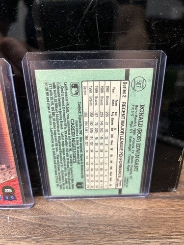 Cheap Sneaks Footwear/Sports Cards Baseball Card Ron Gant Lot(4) 1989 Topps RC,91 Donruss,92&93 Leaf Atlanta Braves