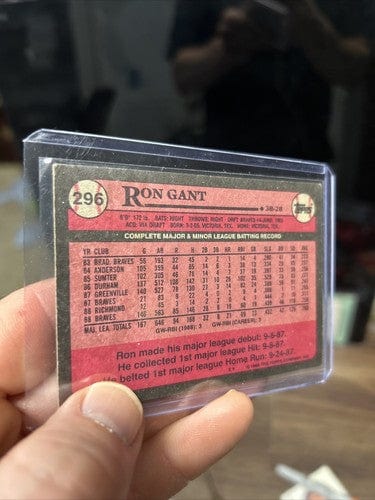 Cheap Sneaks Footwear/Sports Cards Baseball Card Ron Gant Lot(4) 1989 Topps RC,91 Donruss,92&93 Leaf Atlanta Braves