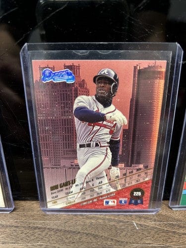 Cheap Sneaks Footwear/Sports Cards Baseball Card Ron Gant Lot(4) 1989 Topps RC,91 Donruss,92&93 Leaf Atlanta Braves