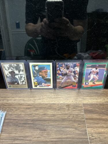 Cheap Sneaks Footwear/Sports Cards Baseball Card Ron Gant Lot(4) 1989 Topps RC,91 Donruss,92&93 Leaf Atlanta Braves