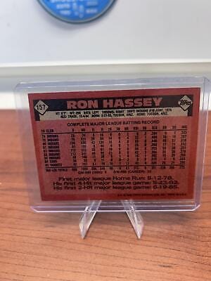 Cheap Sneaks Footwear/Sports Cards Baseball Card Ron Hassey 1986 Topps #157 New York Yankees
