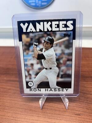 Cheap Sneaks Footwear/Sports Cards Baseball Card Ron Hassey 1986 Topps #157 New York Yankees
