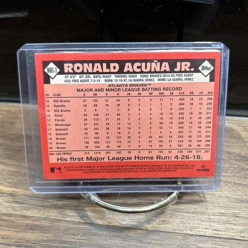 Cheap Sneaks Footwear/Sports Cards Baseball Card 🔥Ronald Acuna Jr. 2021 Topps Chrome 1986 Topps Baseball #86BC-3 Ref