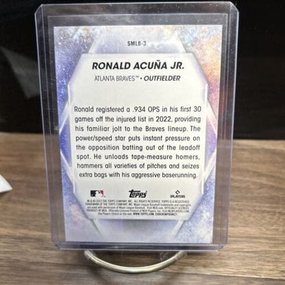 Cheap Sneaks Footwear/Sports Cards Baseball Card Ronald Acuna Jr. 2023 Topps Series 1 Stars of MLB Insert #SMLB-3 Atlan