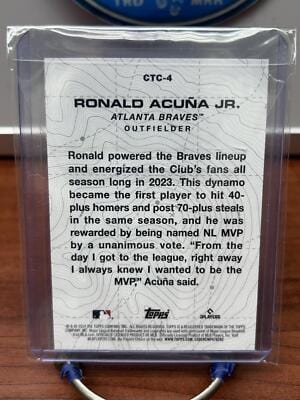 Cheap Sneaks Footwear/Sports Cards Baseball Card Ronald Acuña Jr. 2024 Topps City to City #CTC-4 Atlanta Braves