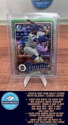 Cheap Sneaks Footwear/Sports Cards Baseball Card Ronny Mauricio 2024 Bowman Rookie of the Year Favorites Mojo Refractor