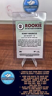Cheap Sneaks Footwear/Sports Cards Baseball Card Ronny Mauricio 2024 Bowman Rookie of the Year Favorites #ROY-1 New Yor