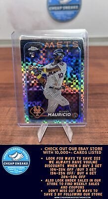 Cheap Sneaks Footwear/Sports Cards Baseball Card Ronny Mauricio RC 2024 Topps Chrome X-Fractors #28 New York Mets