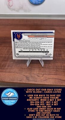 Cheap Sneaks Footwear/Sports Cards Baseball Card Ronny Mauricio SN 2024 Bowman Sky Blue #13 New York Mets