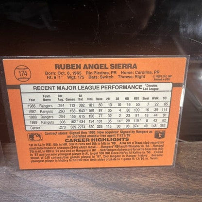 Cheap Sneaks Footwear/Sports Cards Baseball Card Ruben Sierra Texas Ranger 4 Card Lot 1988,1989, 1990 Donruss Lot