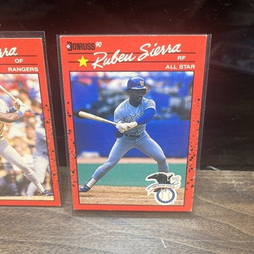 Cheap Sneaks Footwear/Sports Cards Baseball Card Ruben Sierra Texas Ranger 4 Card Lot 1988,1989, 1990 Donruss Lot