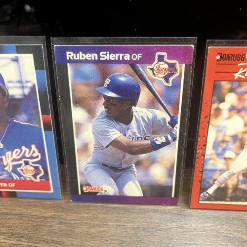 Cheap Sneaks Footwear/Sports Cards Baseball Card Ruben Sierra Texas Ranger 4 Card Lot 1988,1989, 1990 Donruss Lot