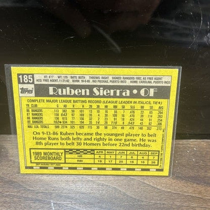 Cheap Sneaks Footwear/Sports Cards Baseball Card Ruben Sierra Texas Rangers 3 Card Lot Damaged
