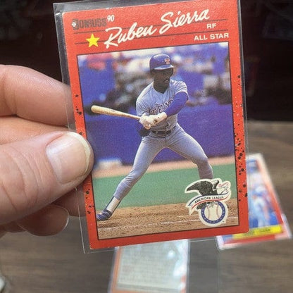 Cheap Sneaks Footwear/Sports Cards Baseball Card Ruben Sierra Texas Rangers 3 Card Lot Damaged