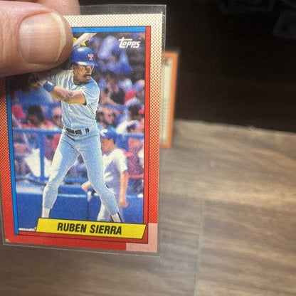 Cheap Sneaks Footwear/Sports Cards Baseball Card Ruben Sierra Texas Rangers 3 Card Lot Damaged