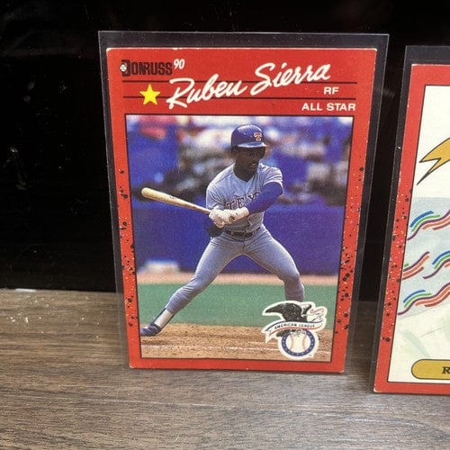 Cheap Sneaks Footwear/Sports Cards Baseball Card Ruben Sierra Texas Rangers 3 Card Lot Damaged