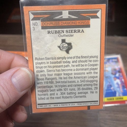 Cheap Sneaks Footwear/Sports Cards Baseball Card Ruben Sierra Texas Rangers 3 Card Lot Damaged