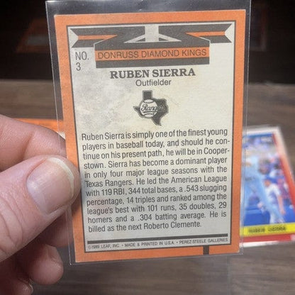 Cheap Sneaks Footwear/Sports Cards Baseball Card Ruben Sierra Texas Rangers 3 Card Lot Damaged