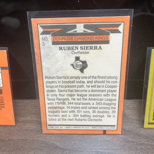 Cheap Sneaks Footwear/Sports Cards Baseball Card Ruben Sierra Texas Rangers 3 Card Lot Damaged