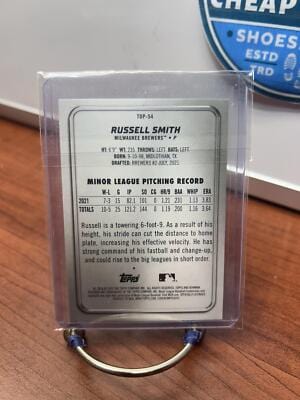 Cheap Sneaks Footwear/Sports Cards Baseball Card Russell Smith 2022 Bowman Platinum Ice Foil #TOP-54 Brewers