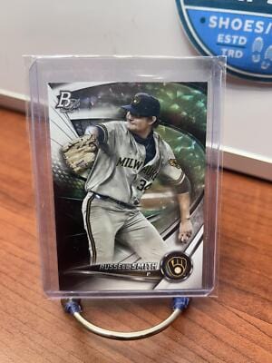 Cheap Sneaks Footwear/Sports Cards Baseball Card Russell Smith 2022 Bowman Platinum Ice Foil #TOP-54 Brewers