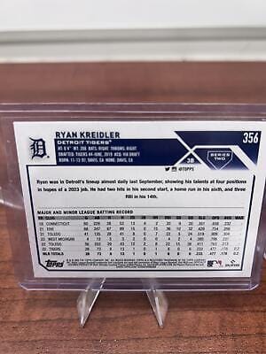 Cheap Sneaks Footwear/Sports Cards Baseball Card Ryan Kreidler RC 2023 Topps #356 Detroit Tigers