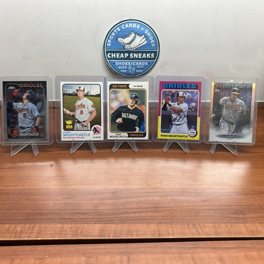 Cheap Sneaks Footwear/Sports Cards Baseball Card Ryan Mountcastle Lot 2022 RC,23,24 Topps Heritage 2024 Topps Chrome Or